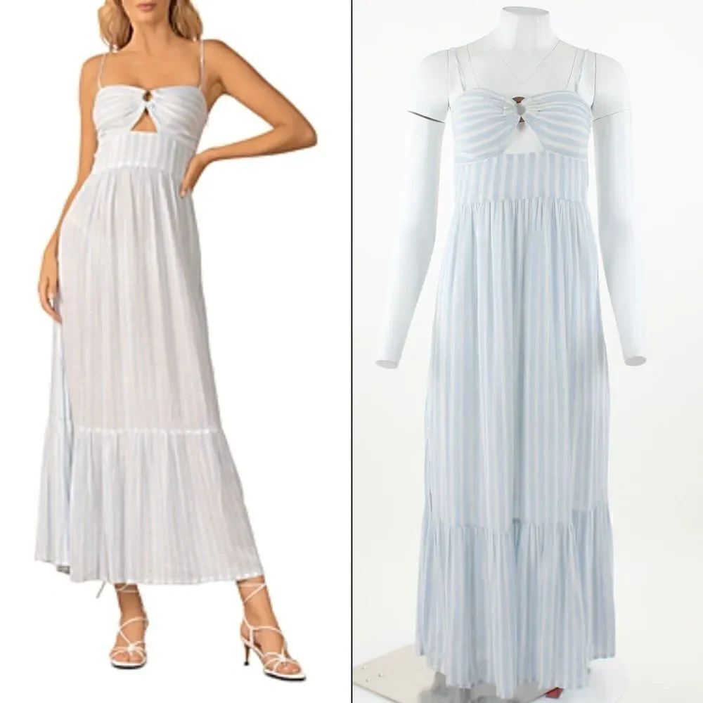 Elan Striped Maxi Dress